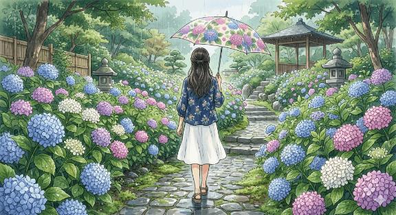 紫陽花が似合う季節ですね???